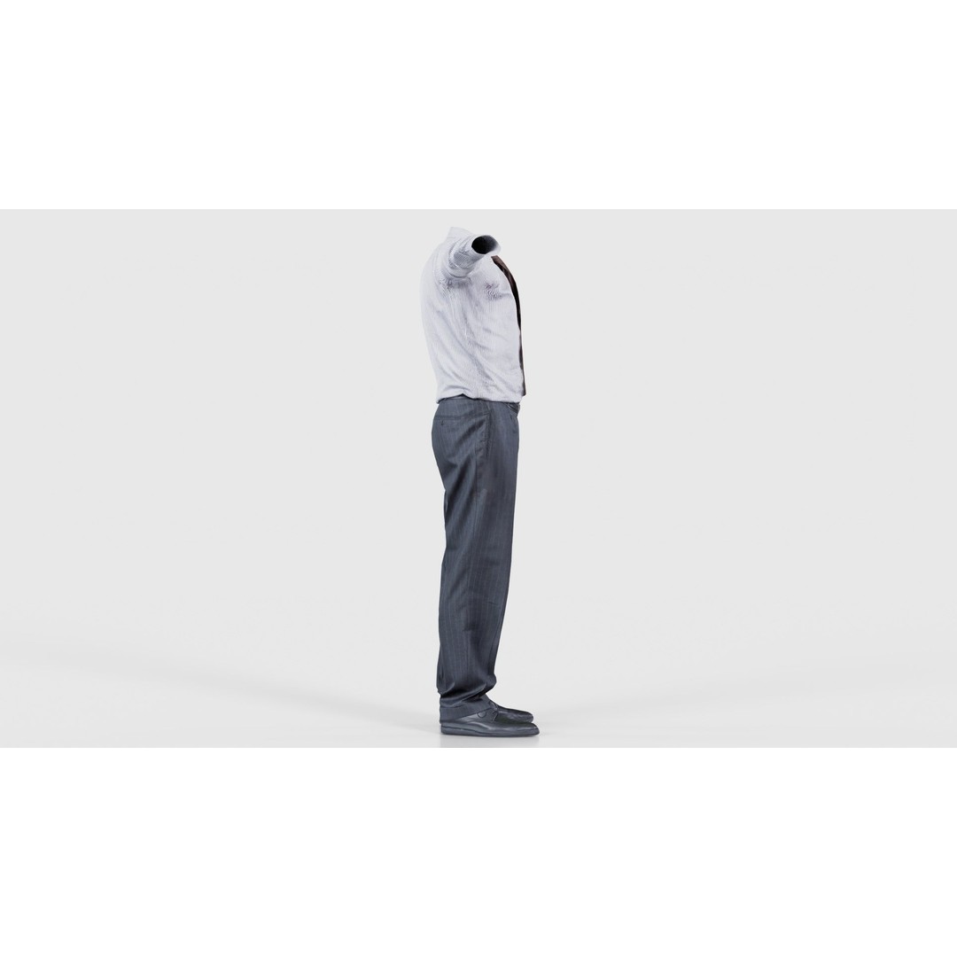 Business Costume 11 3D Model – Low Poly Character Asset, FBX, Blender - View 20