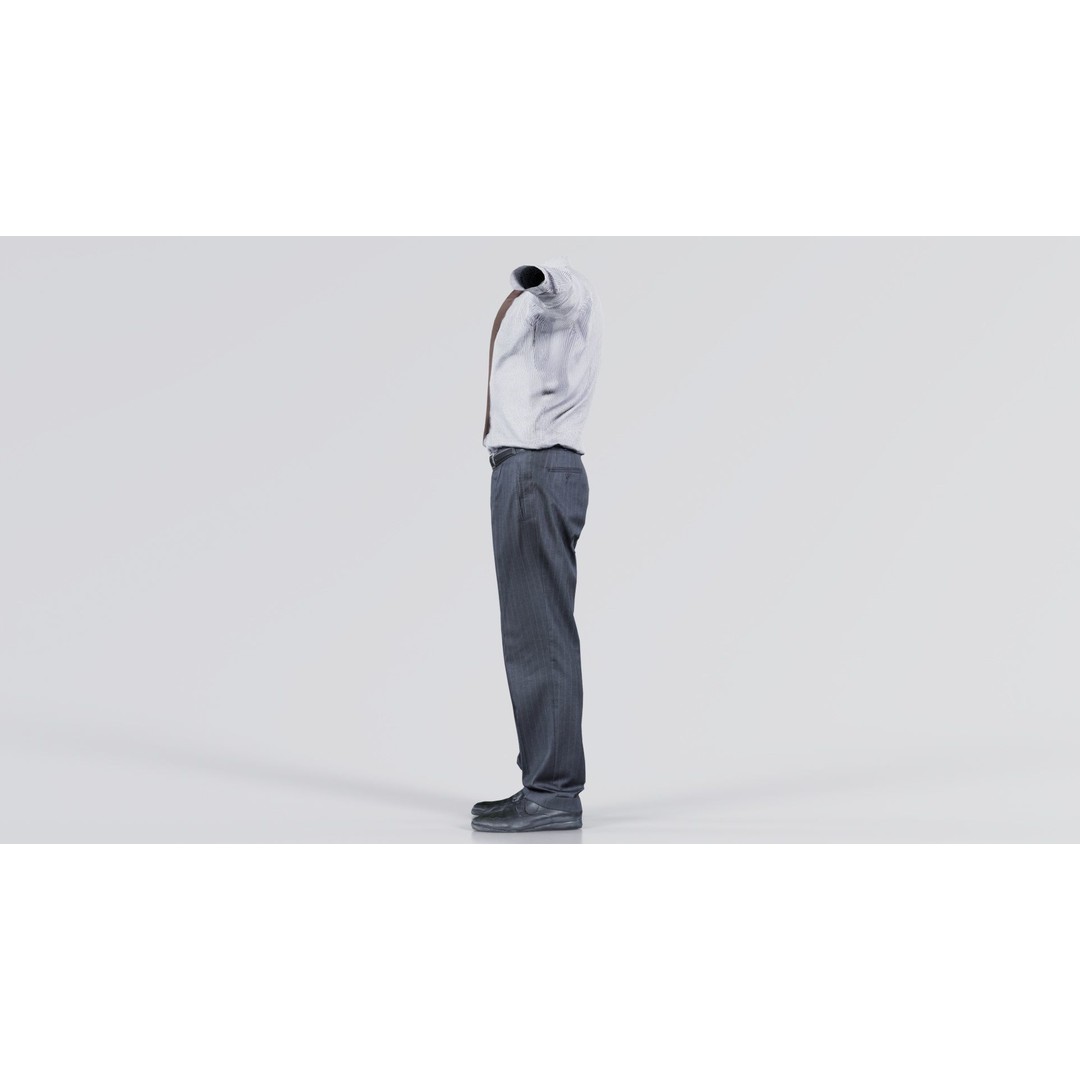 Business Costume 11 3D Model – Low Poly Character Asset, FBX, Blender - View 5