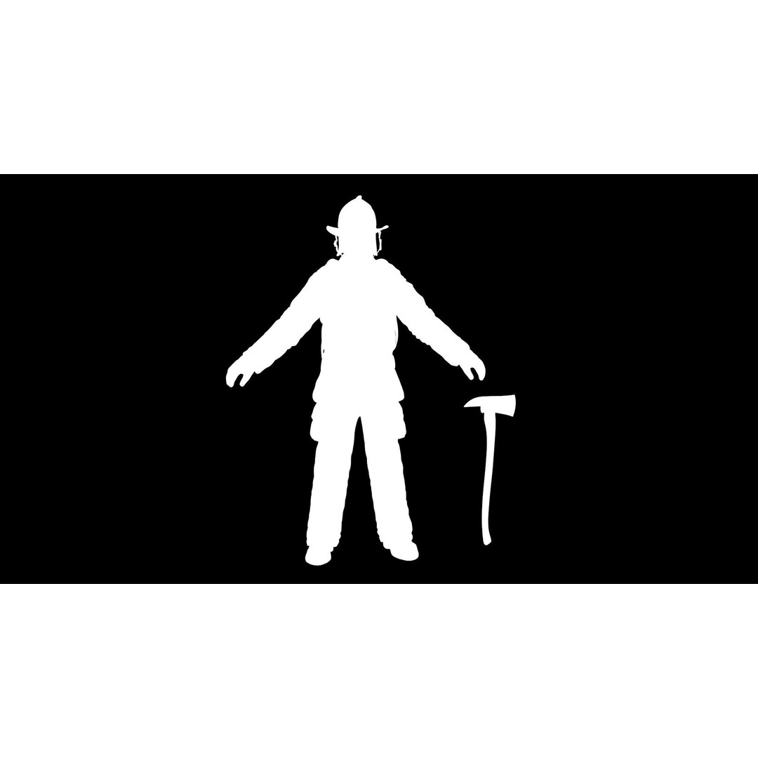 Firefighter 3D Model – Low Poly Character Asset, PBR Textures - View 4