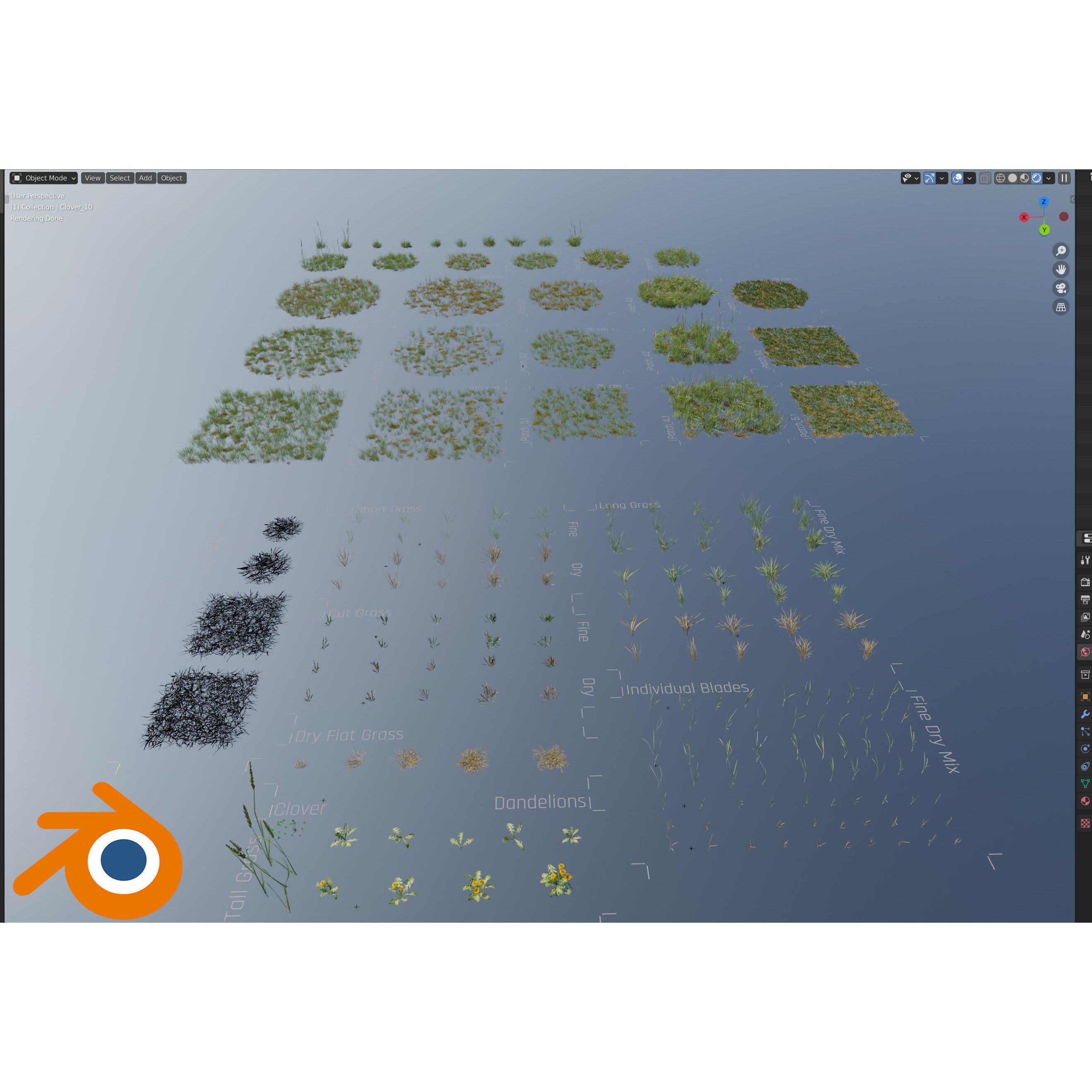 CGrass v2 - Realistic Grass Pack 3D Model - View 59