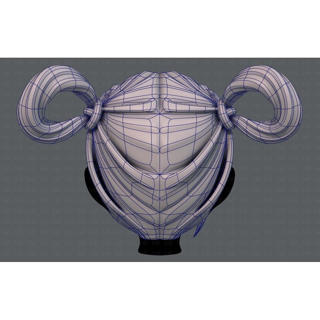 3D Hair Style for Girl V73 – Low Poly Cartoon Hair Model, FBX - View 15
