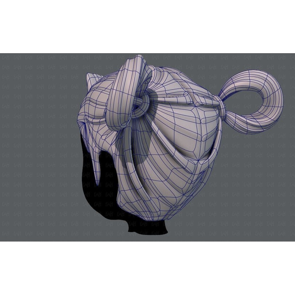 3D Hair Style for Girl V73 – Low Poly Cartoon Hair Model, FBX - View 16