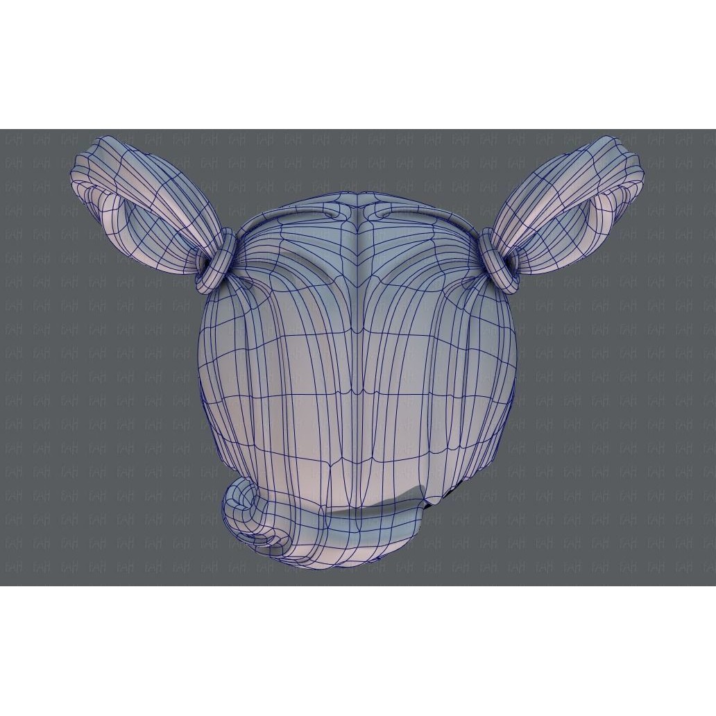 3D Hair Style for Girl V73 – Low Poly Cartoon Hair Model, FBX - View 36