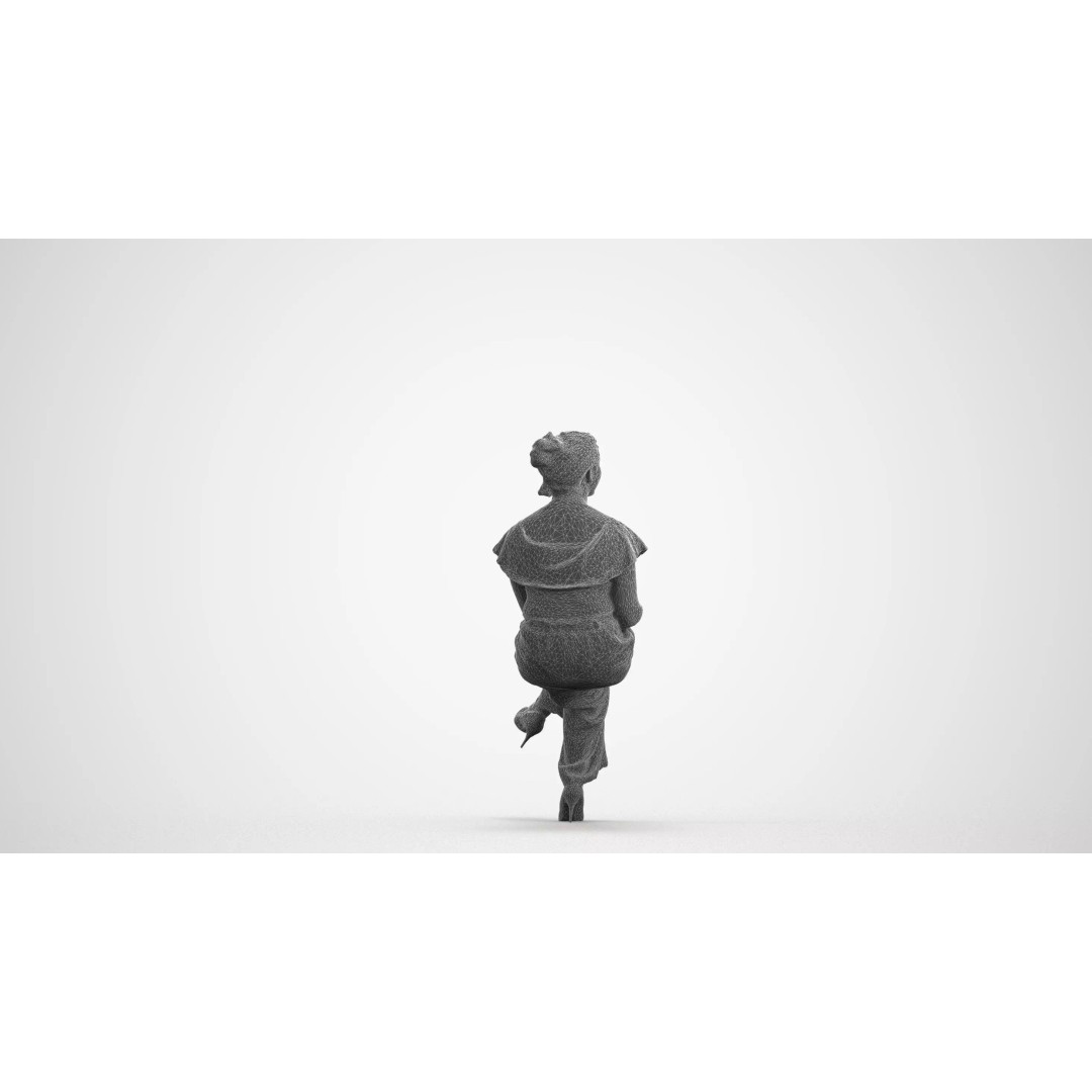 Caucasian Woman 3D Model – Realistic Office Character, FBX - View 11