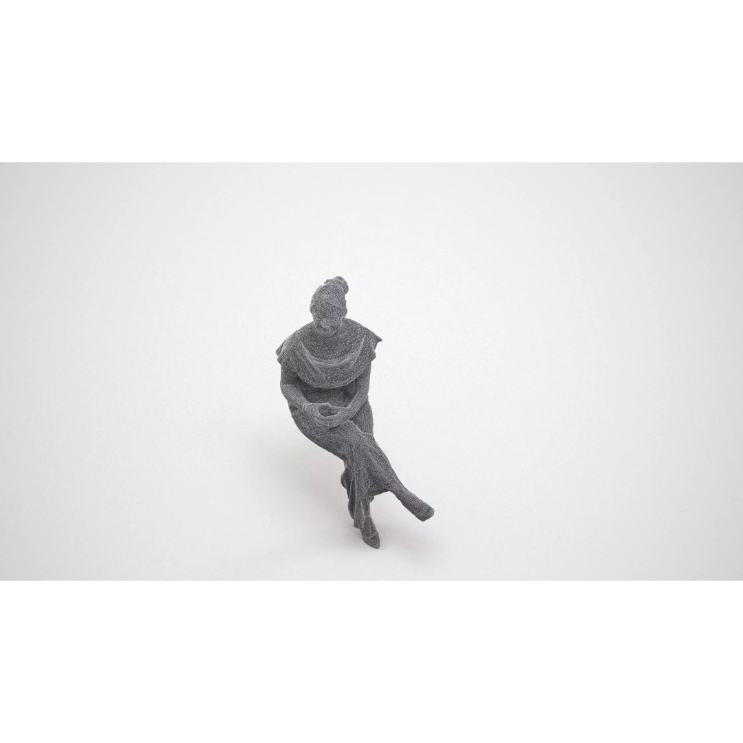 Caucasian Woman 3D Model – Realistic Office Character, FBX - View 13