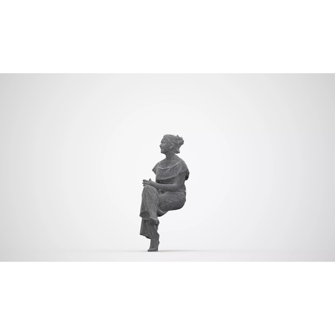 Caucasian Woman 3D Model – Realistic Office Character, FBX - View 14