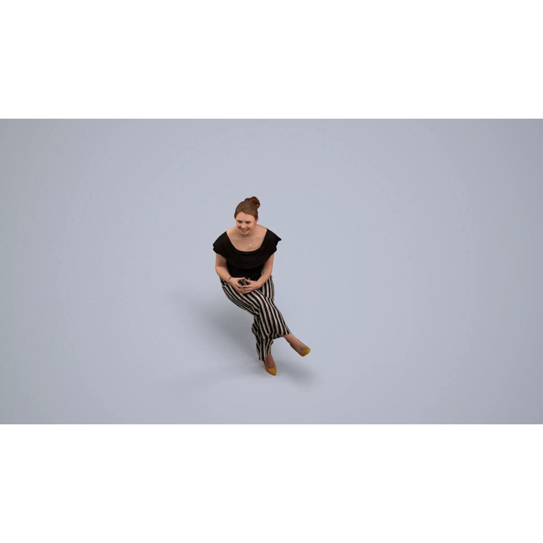 Caucasian Woman 3D Model – Realistic Office Character, FBX - View 7