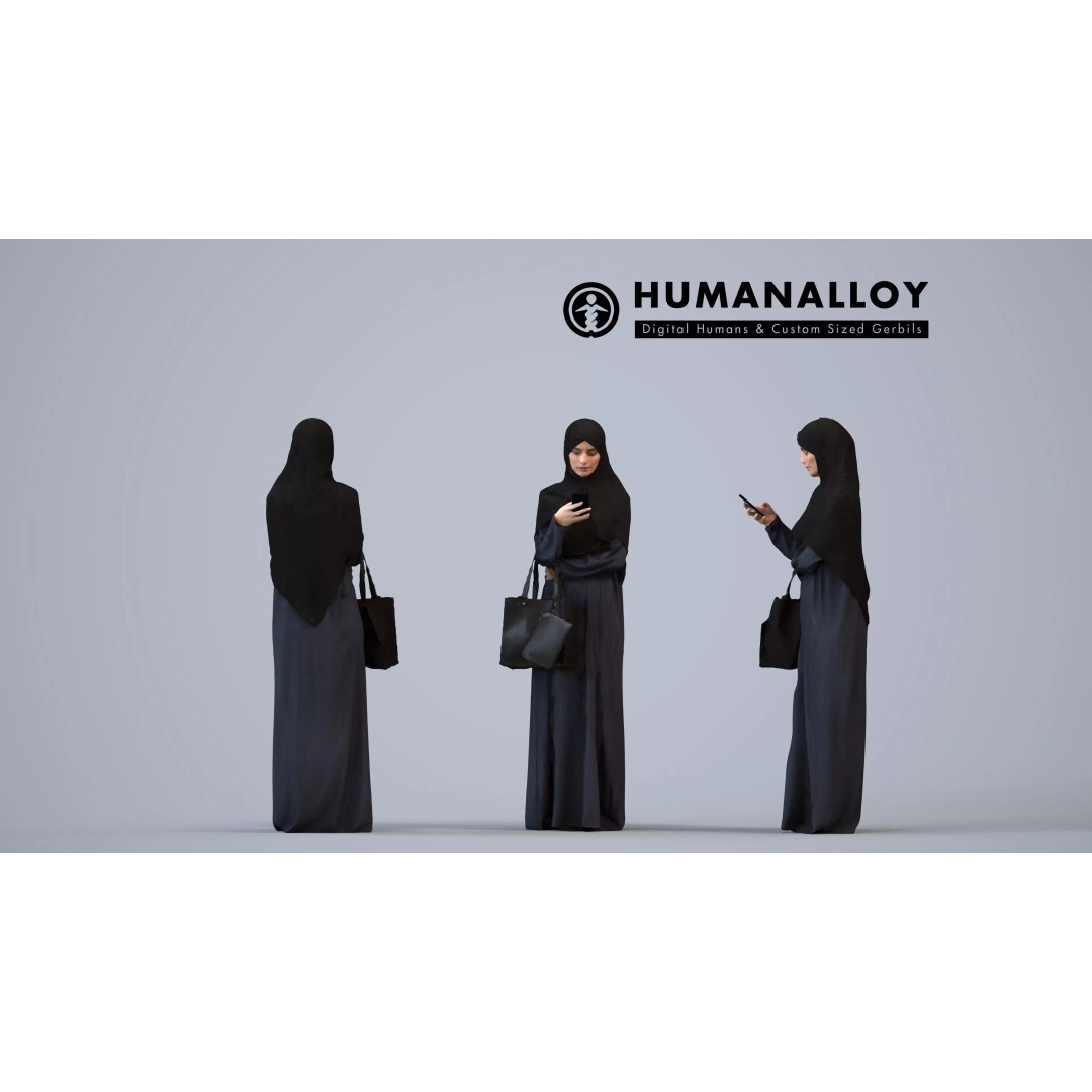 Diverse 3D Character Models – Casual Adults in Public Settings, FBX - View 13