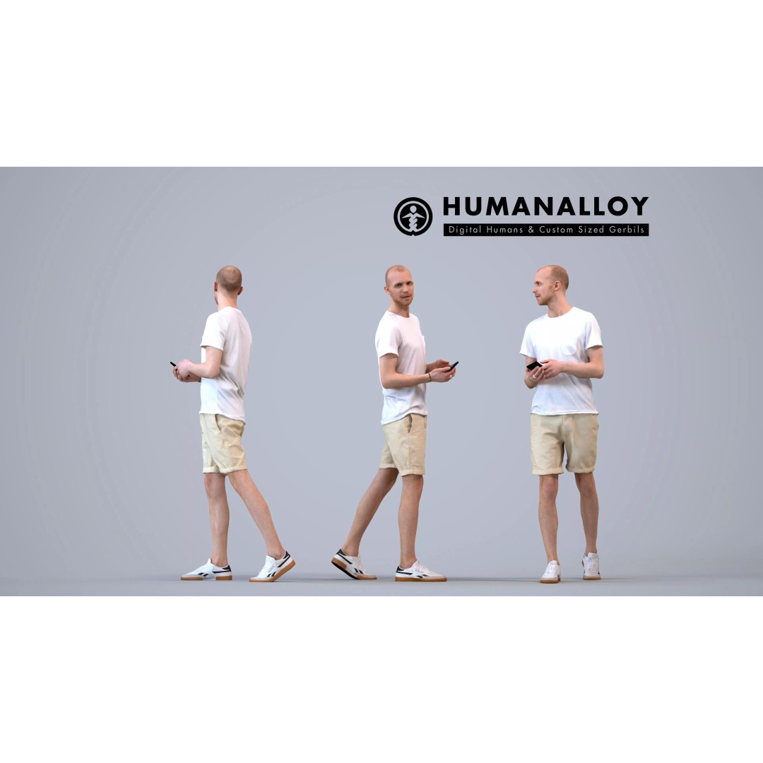 Diverse 3D Character Models – Casual Adults in Public Settings, FBX - View 16