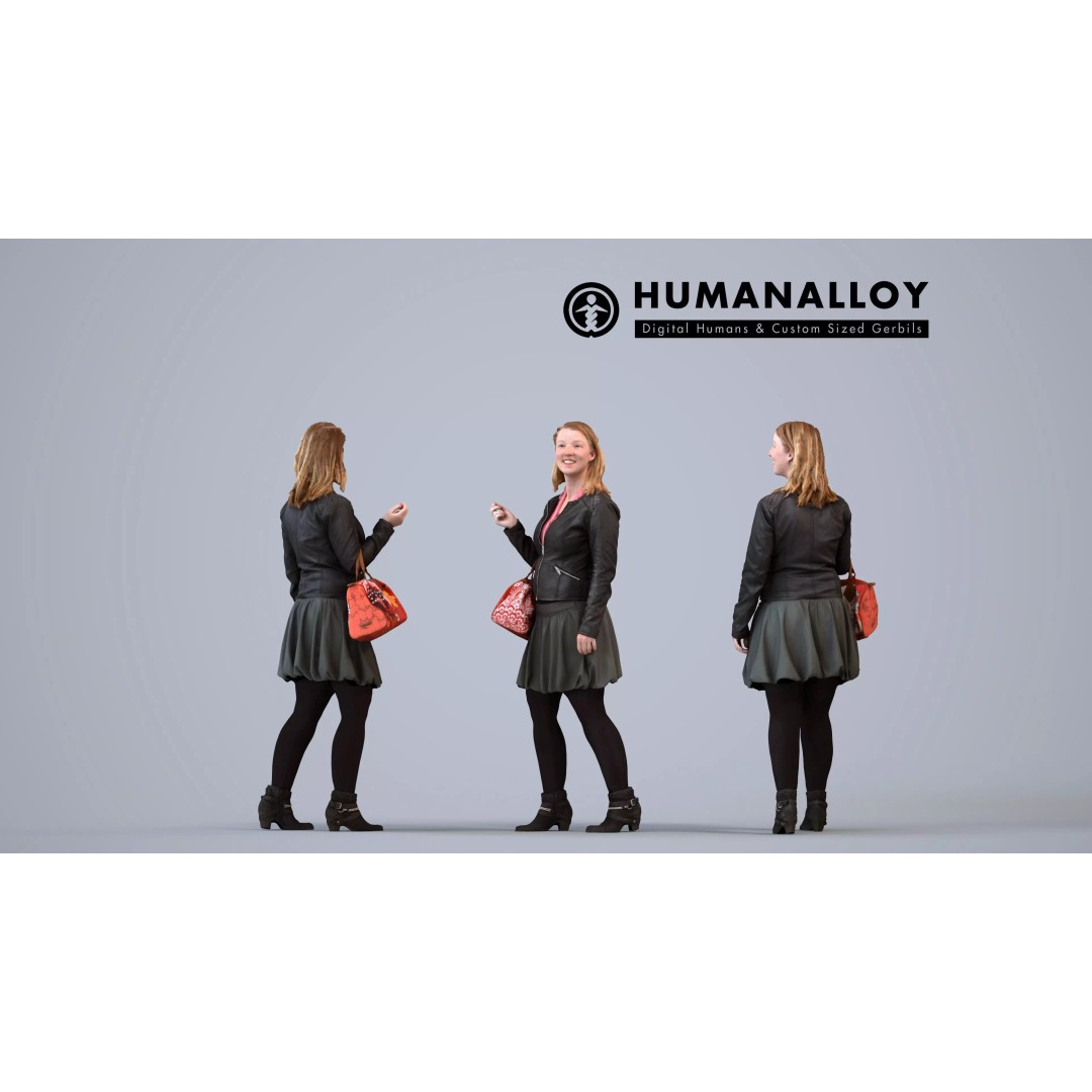 Diverse 3D Character Models – Casual Adults in Public Settings, FBX - View 4