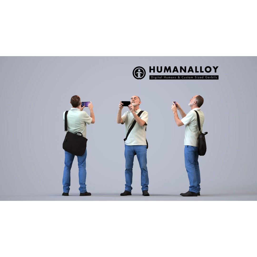 Diverse 3D Character Models – Casual Adults in Public Settings, FBX - View 7