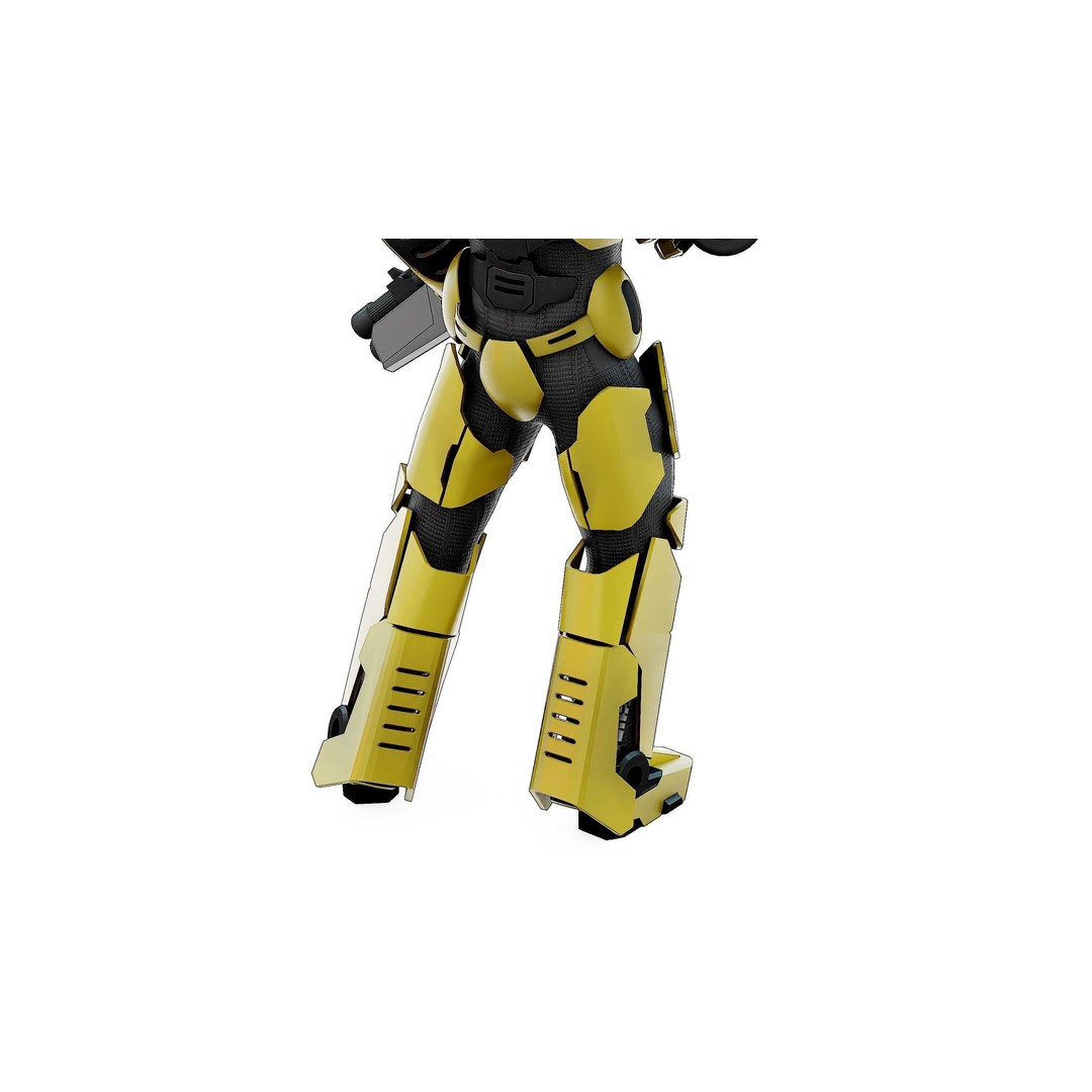 Cyborg Soldier RX-10 3D Model – Rigged Sci-Fi Character for Unity & Unreal Engine - View 30