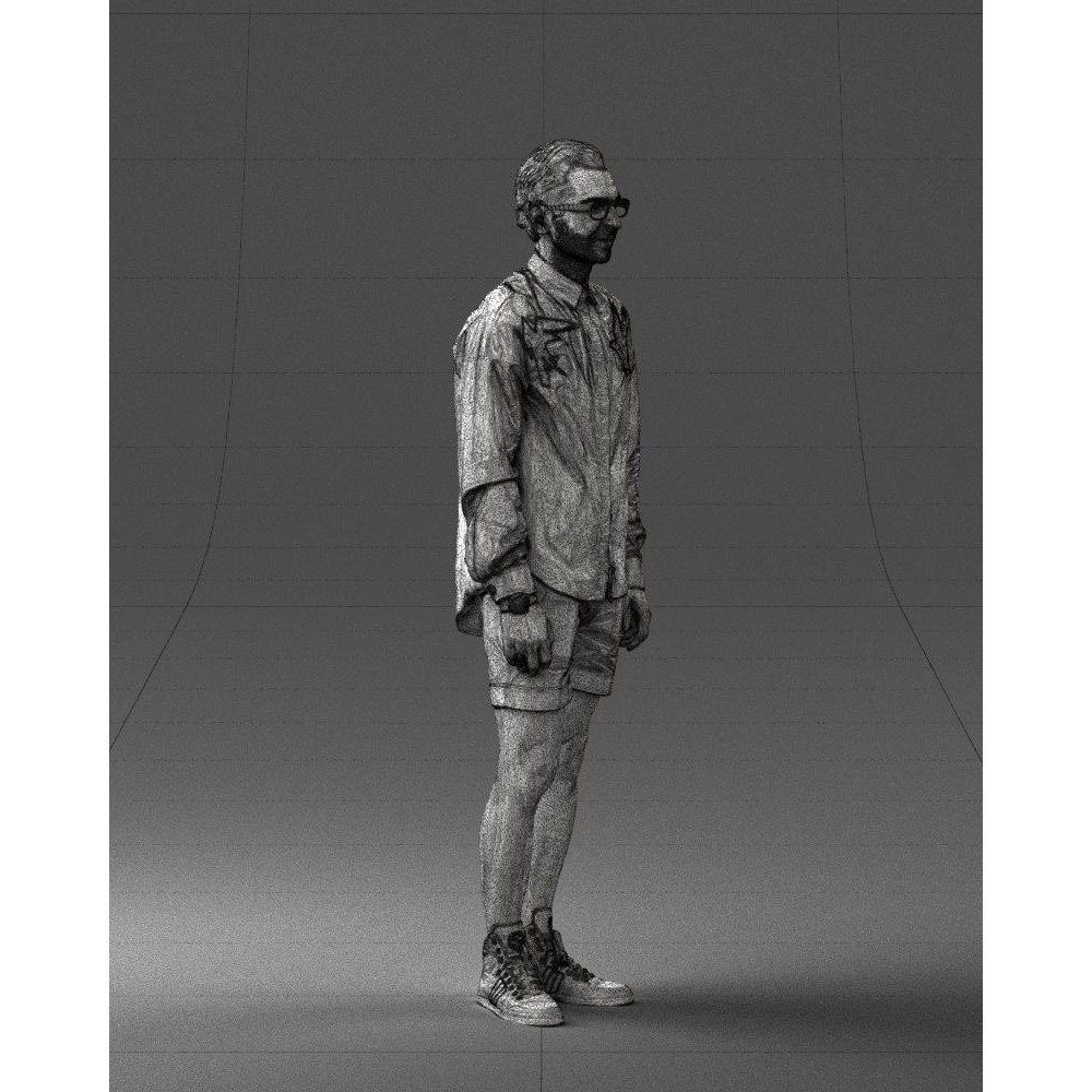Casual Male Character 3D Model – Realistic Full Body Scan, FBX, OBJ - View 13