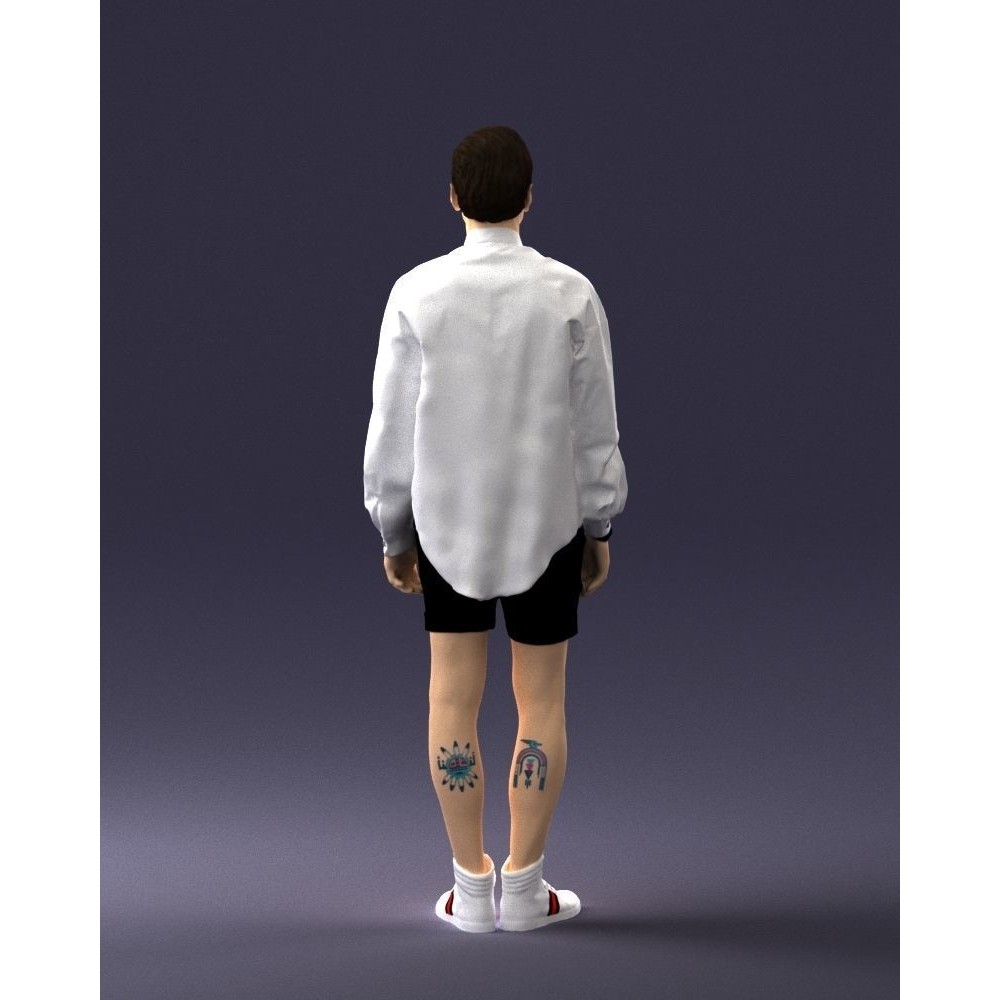 Casual Male Character 3D Model – Realistic Full Body Scan, FBX, OBJ - View 20