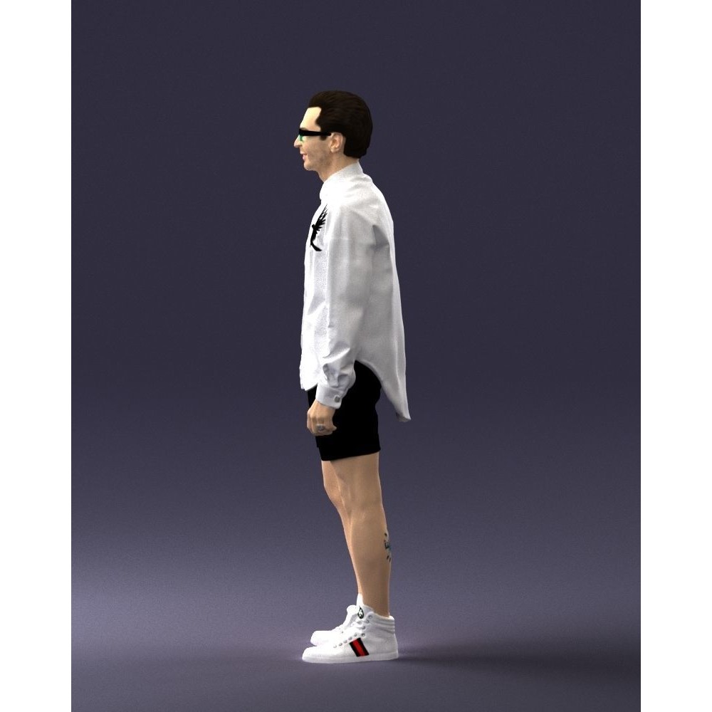 Casual Male Character 3D Model – Realistic Full Body Scan, FBX, OBJ - View 26