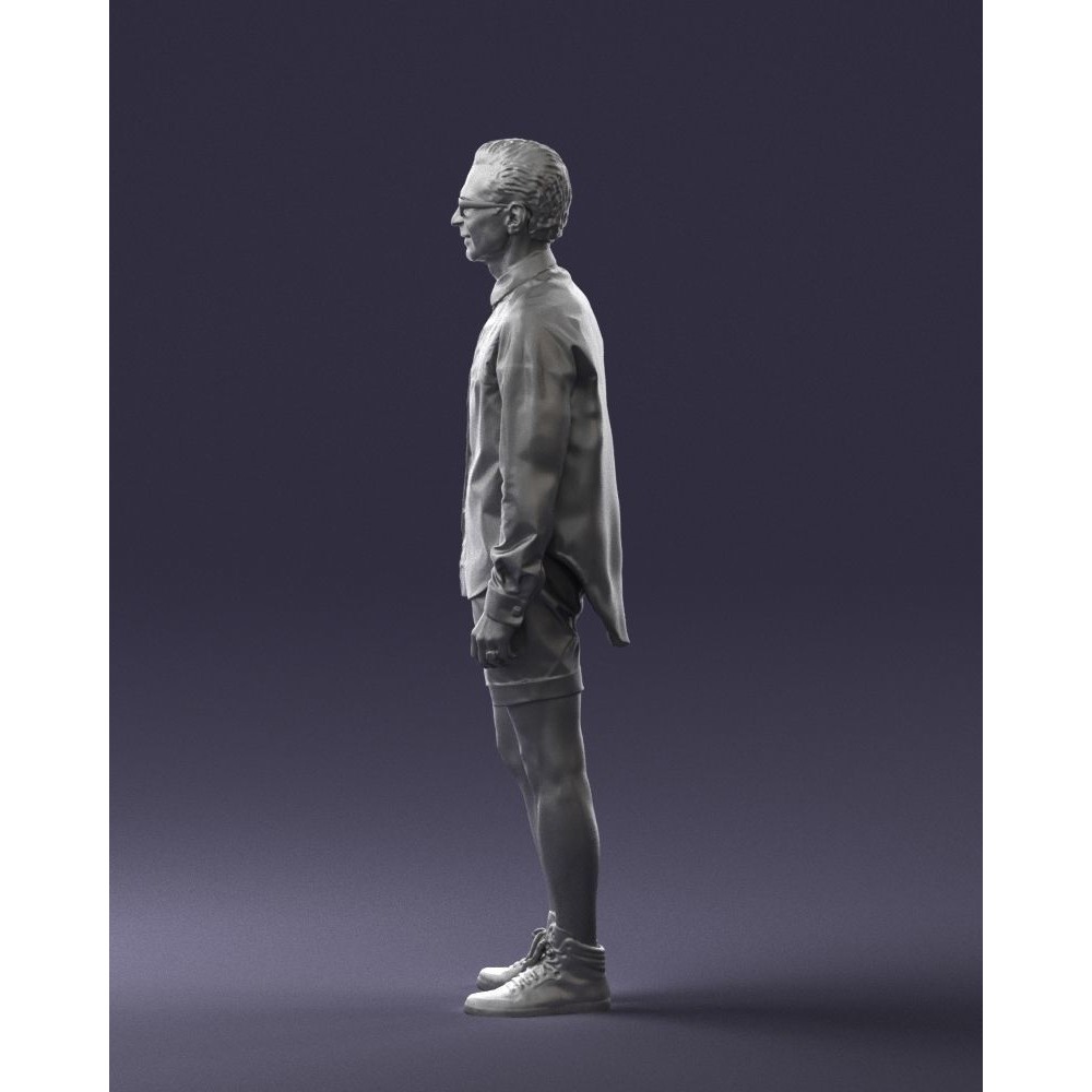 Casual Male Character 3D Model – Realistic Full Body Scan, FBX, OBJ - View 27