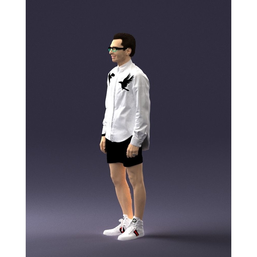 Casual Male Character 3D Model – Realistic Full Body Scan, FBX, OBJ - View 29