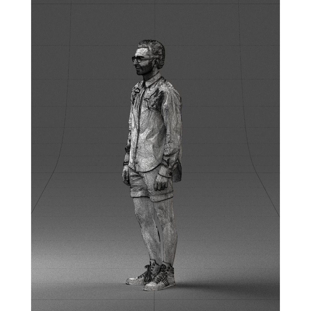 Casual Male Character 3D Model – Realistic Full Body Scan, FBX, OBJ - View 31