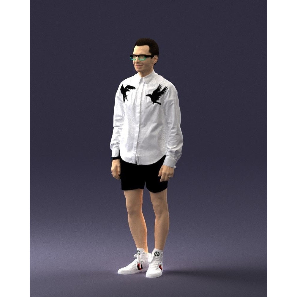 Casual Male Character 3D Model – Realistic Full Body Scan, FBX, OBJ - View 32