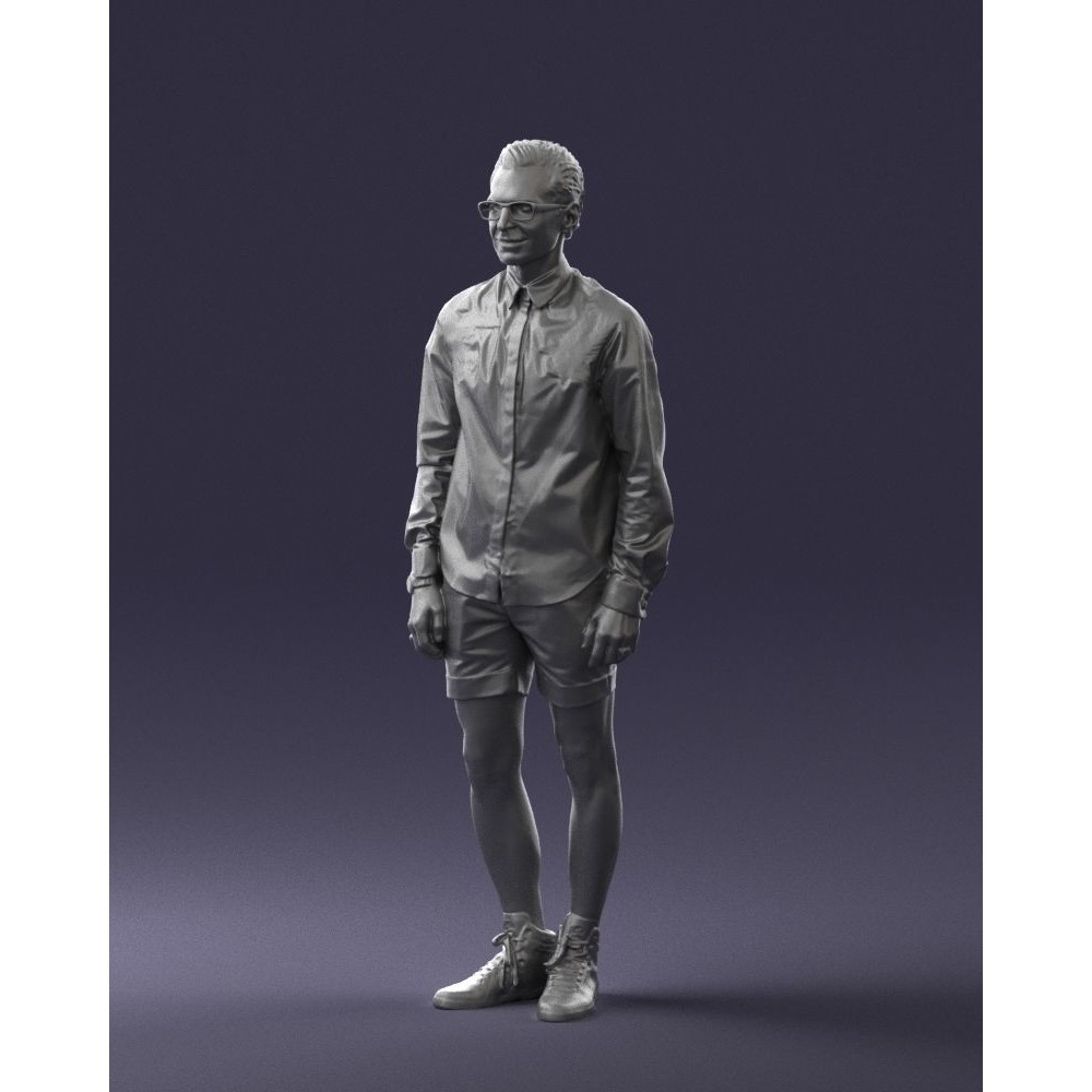 Casual Male Character 3D Model – Realistic Full Body Scan, FBX, OBJ - View 33