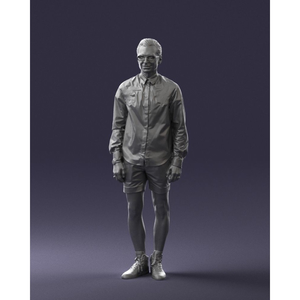 Casual Male Character 3D Model – Realistic Full Body Scan, FBX, OBJ - View 36