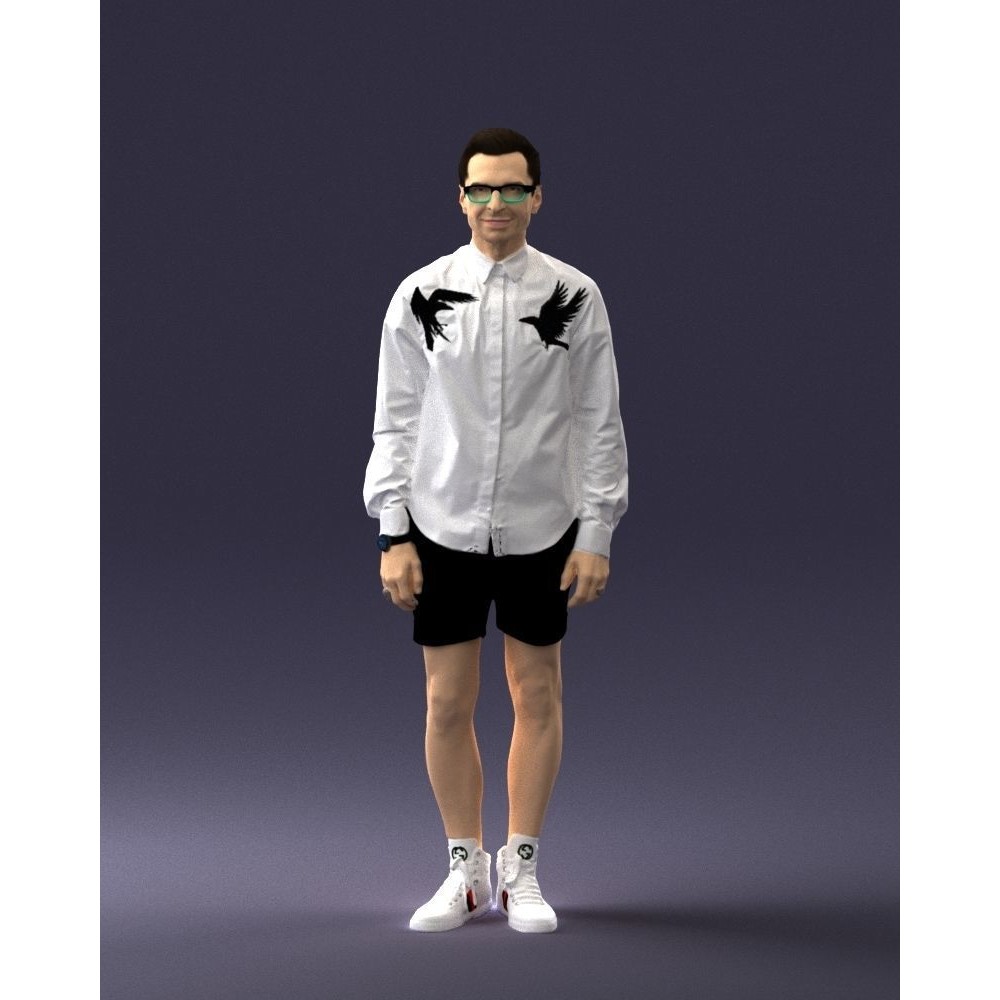 Casual Male Character 3D Model – Realistic Full Body Scan, FBX, OBJ - View 38