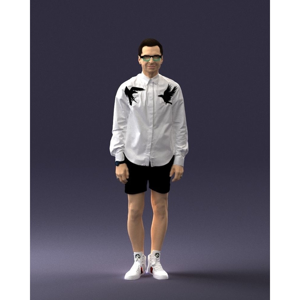 Casual Male Character 3D Model – Realistic Full Body Scan, FBX, OBJ - View 5