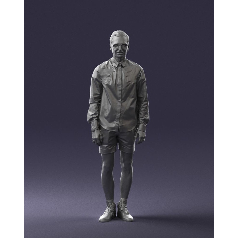 Casual Male Character 3D Model – Realistic Full Body Scan, FBX, OBJ - View 6