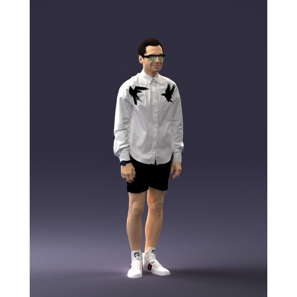 Casual Male Character 3D Model – Realistic Full Body Scan, FBX, OBJ - View 8