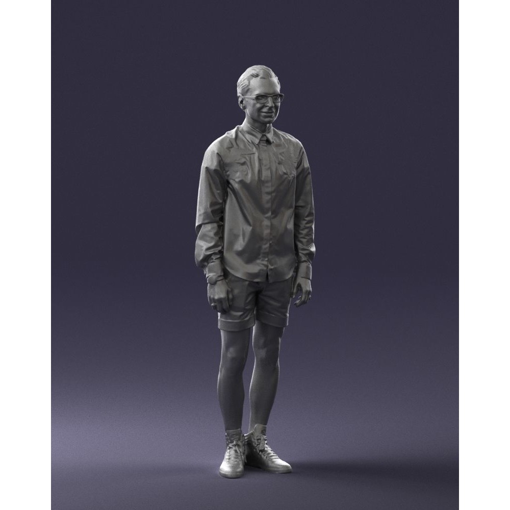 Casual Male Character 3D Model – Realistic Full Body Scan, FBX, OBJ - View 9