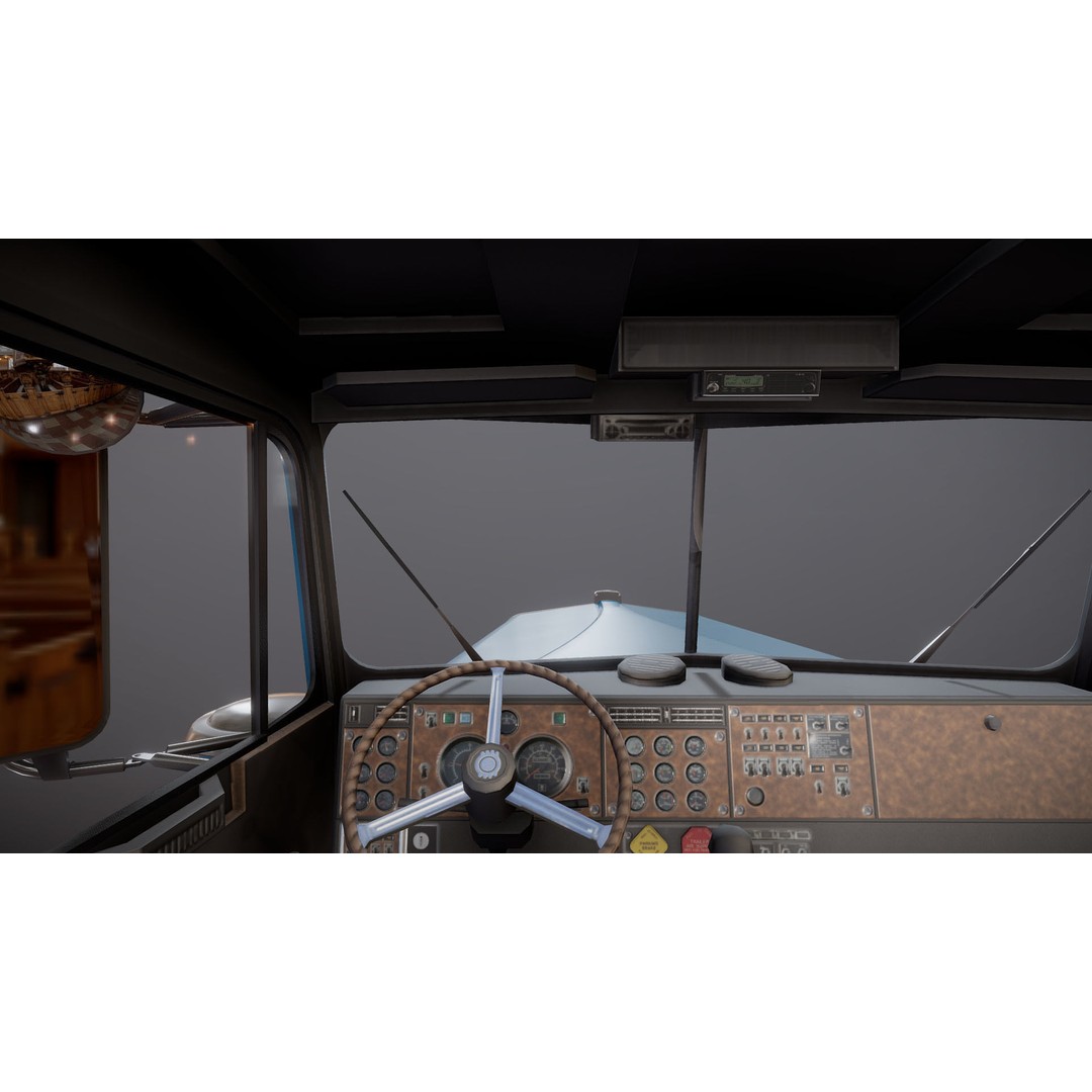 Kenworth W900A 3D Model – Low Poly Game Ready Truck with PBR Textures - View 30