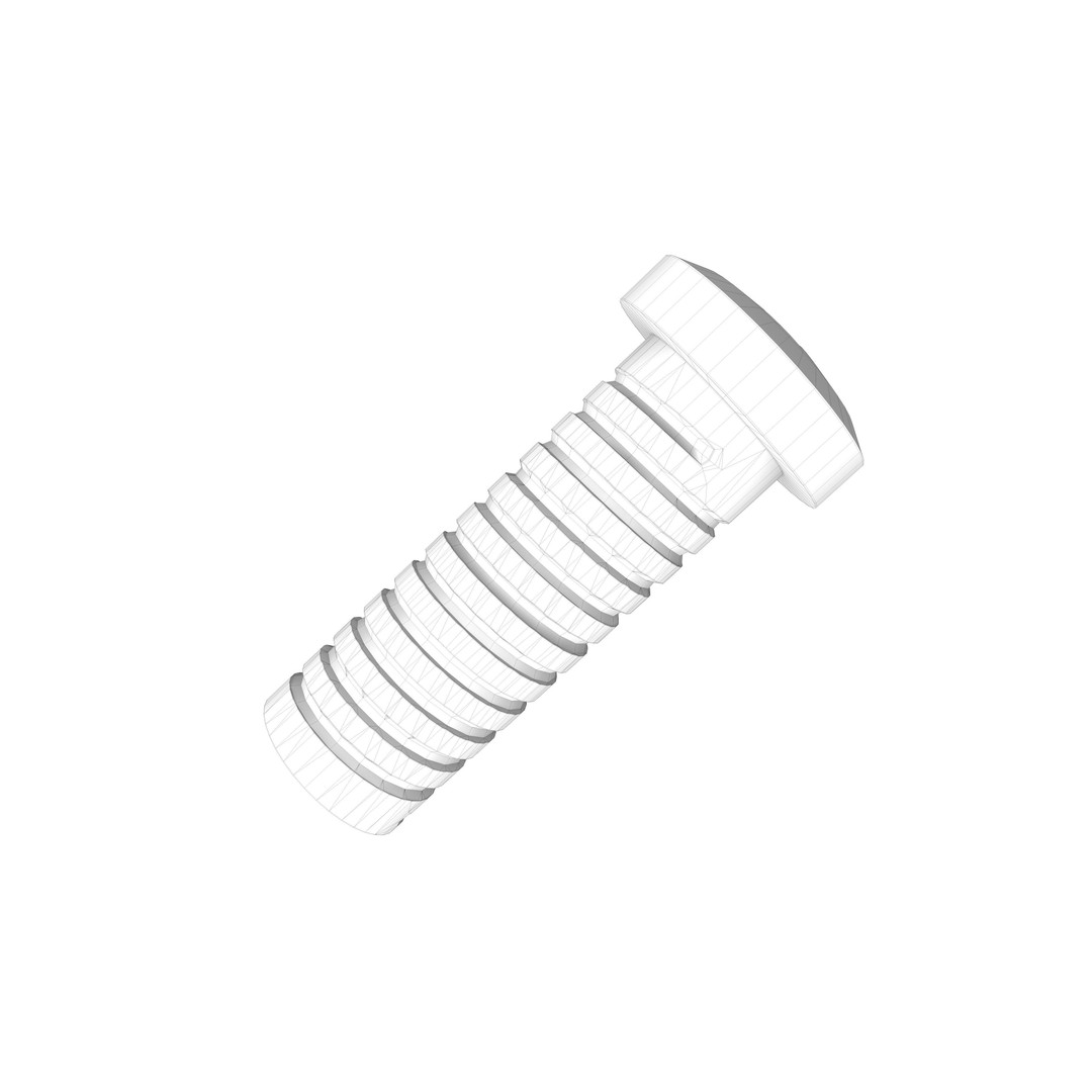 Star Screw 3D Model – Low Poly Industrial Asset, FBX & OBJ - View 10