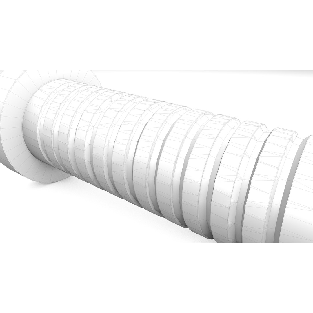 Star Screw 3D Model – Low Poly Industrial Asset, FBX & OBJ - View 11