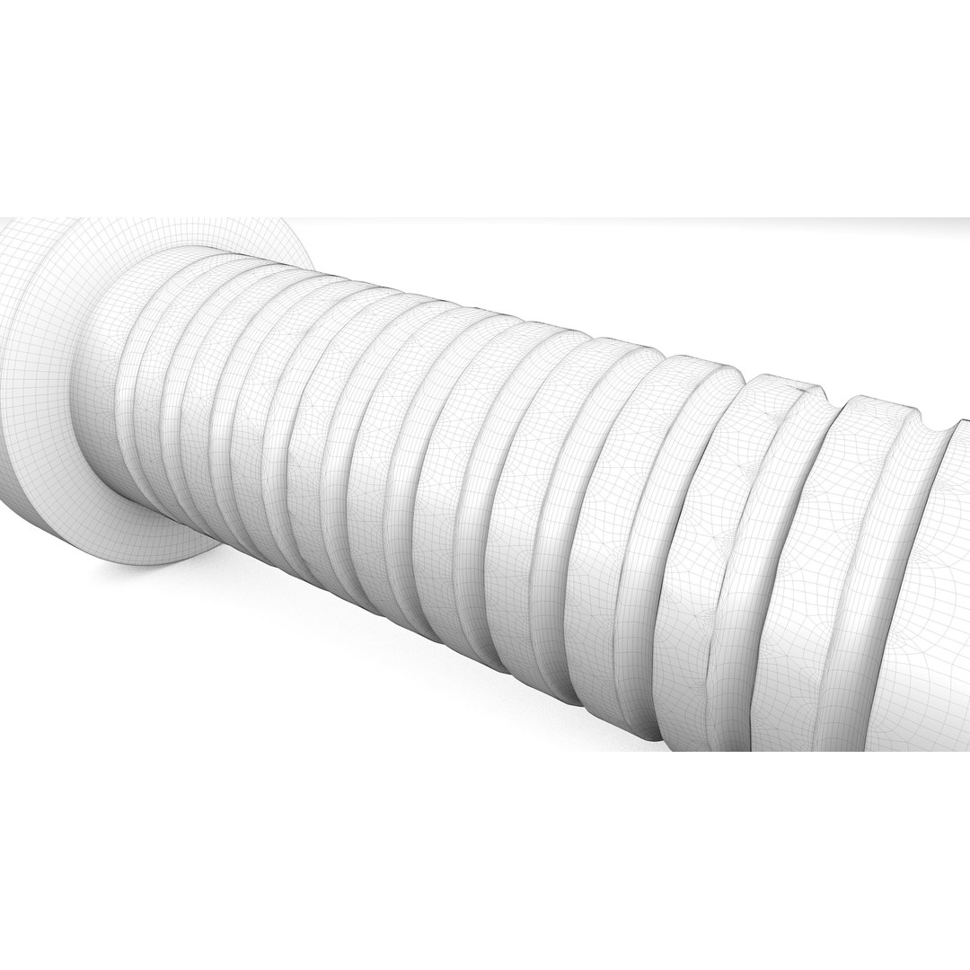 Star Screw 3D Model – Low Poly Industrial Asset, FBX & OBJ - View 16