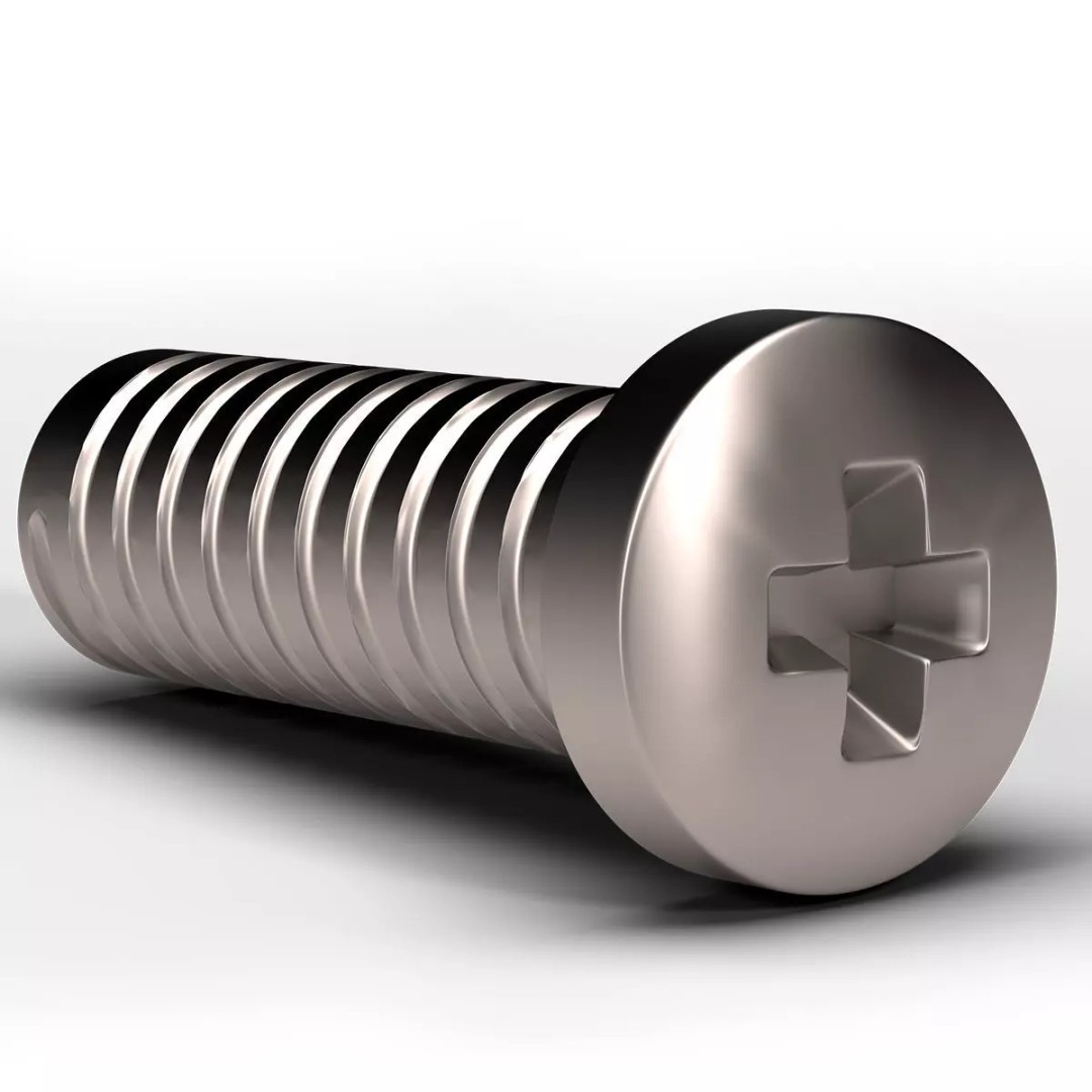Star Screw 3D Model – Low Poly Industrial Asset, FBX & OBJ - View 2