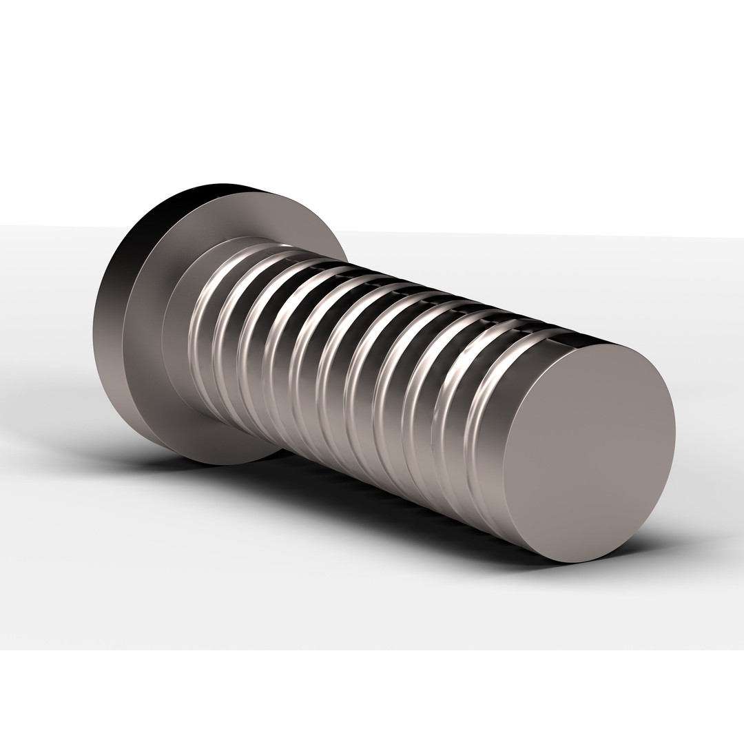 Star Screw 3D Model – Low Poly Industrial Asset, FBX & OBJ - View 6