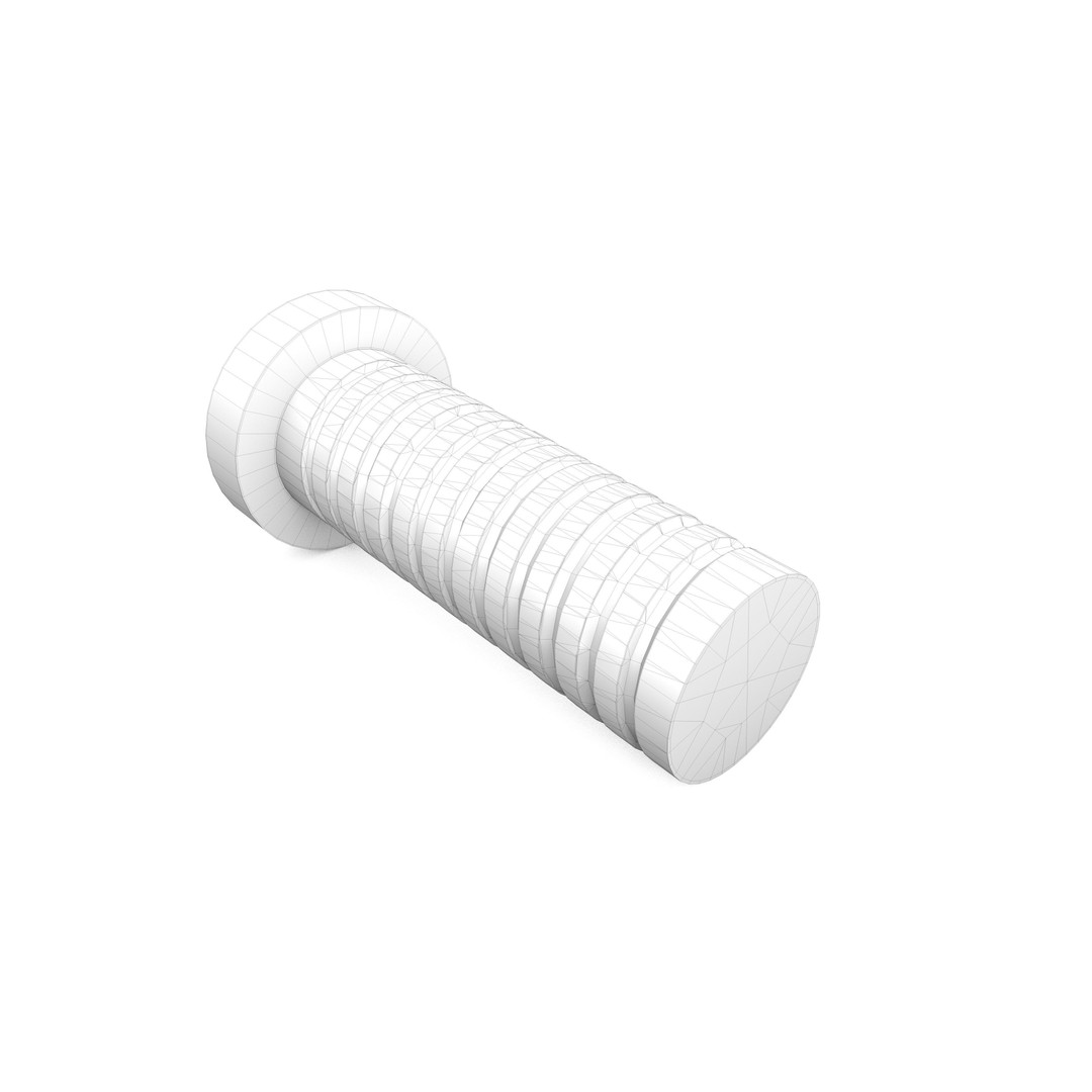 Star Screw 3D Model – Low Poly Industrial Asset, FBX & OBJ - View 9