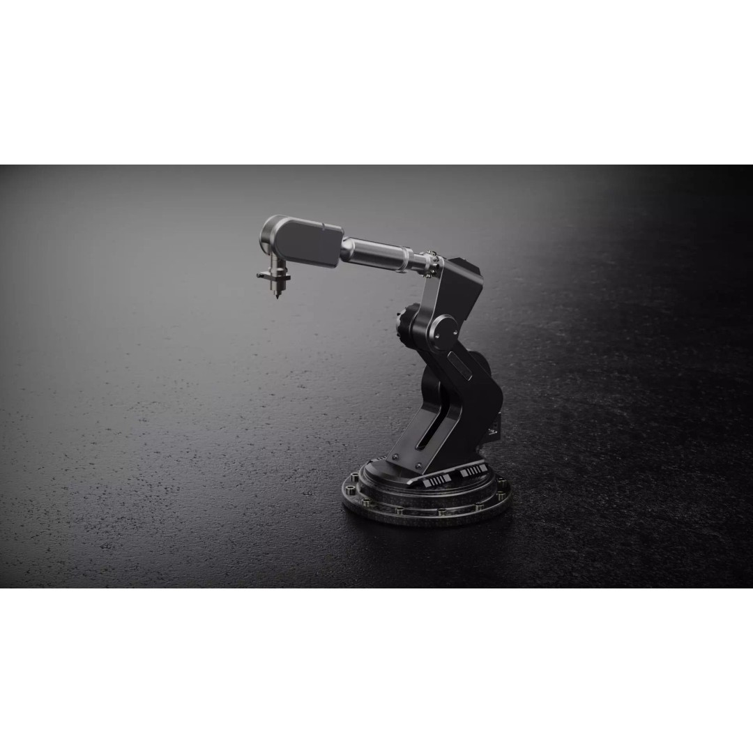 Robotic Arm 3D Model – Futuristic Mechanical Design, FBX, OBJ - View 4