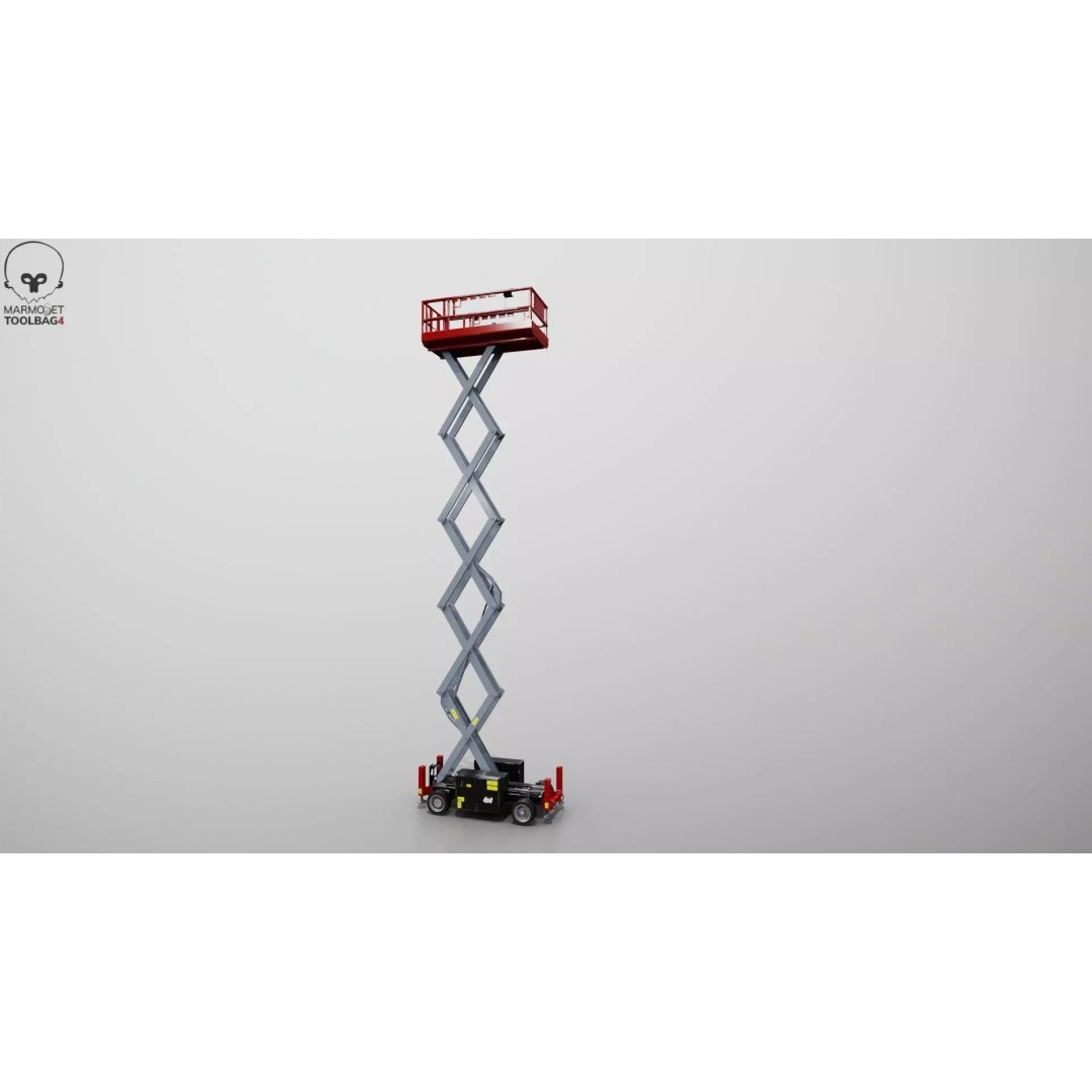 Scissor Lift 3D Model – Game Ready PBR Asset, FBX & More