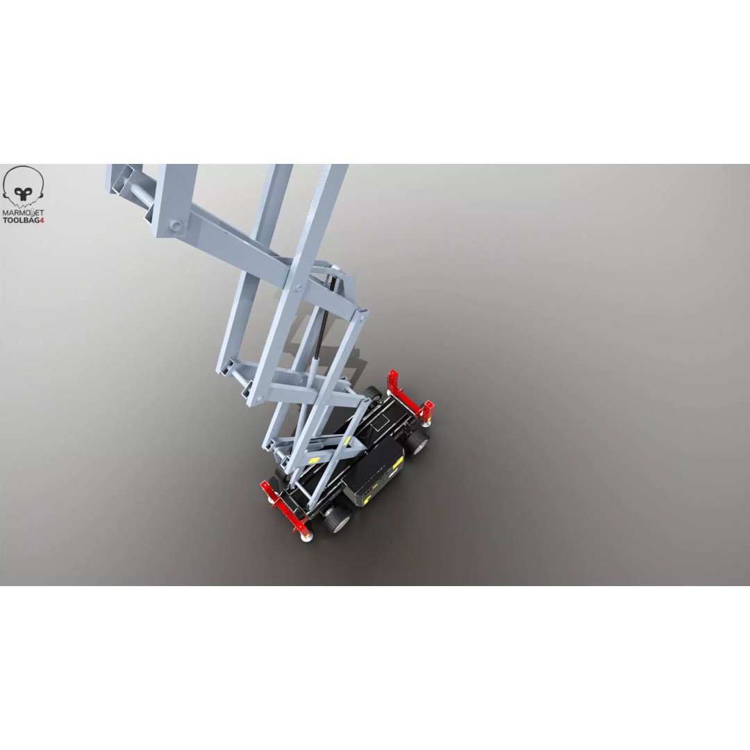 Scissor Lift 3D Model – Game Ready PBR Asset, FBX & More - View 12