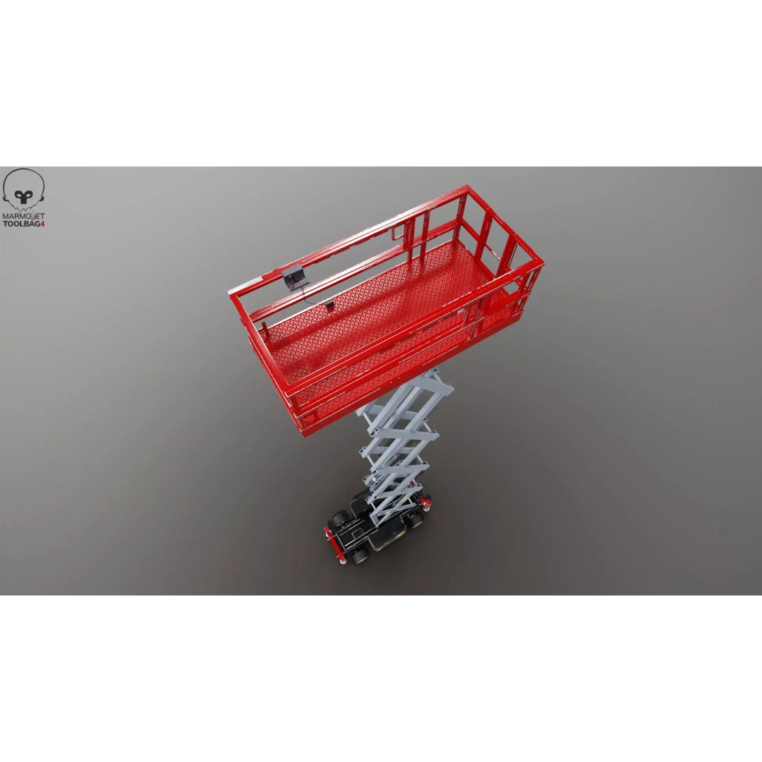 Scissor Lift 3D Model – Game Ready PBR Asset, FBX & More - View 15