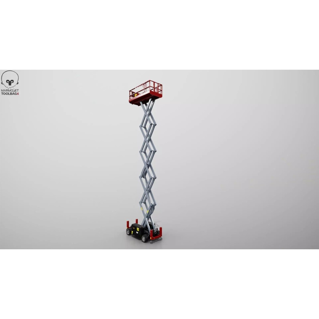 Scissor Lift 3D Model – Game Ready PBR Asset, FBX & More - View 25