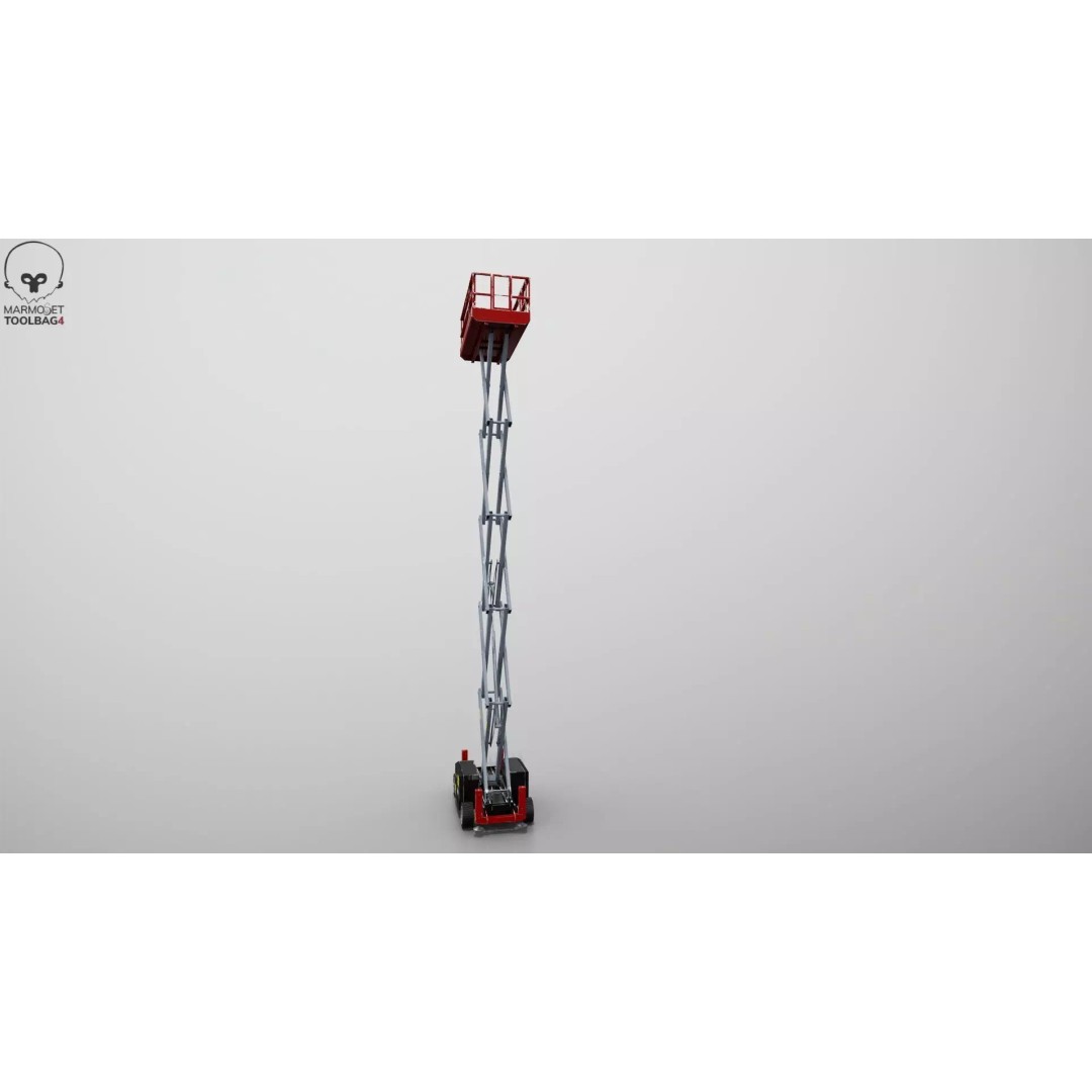 Scissor Lift 3D Model – Game Ready PBR Asset, FBX & More - View 27
