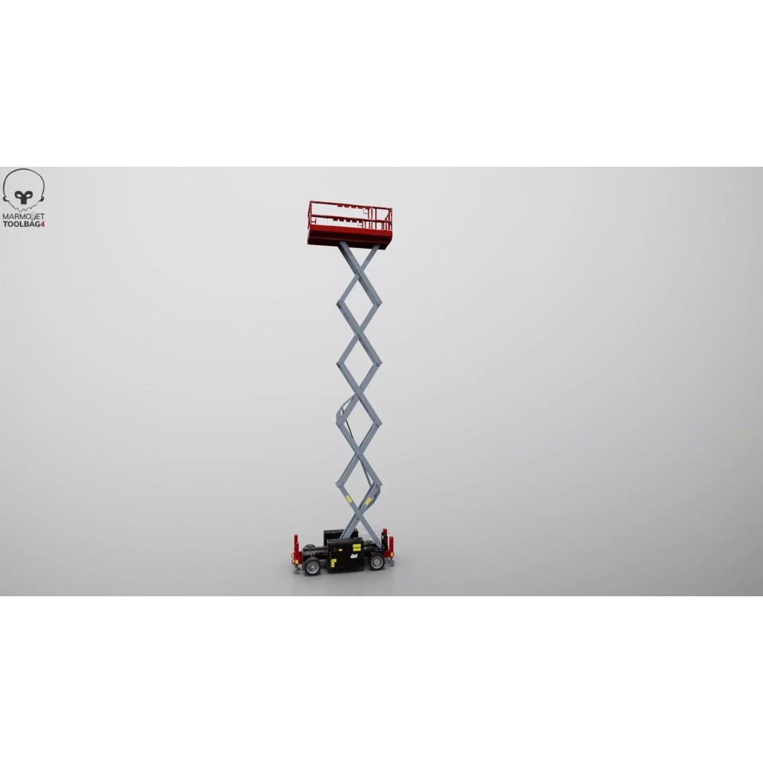 Scissor Lift 3D Model – Game Ready PBR Asset, FBX & More - View 32