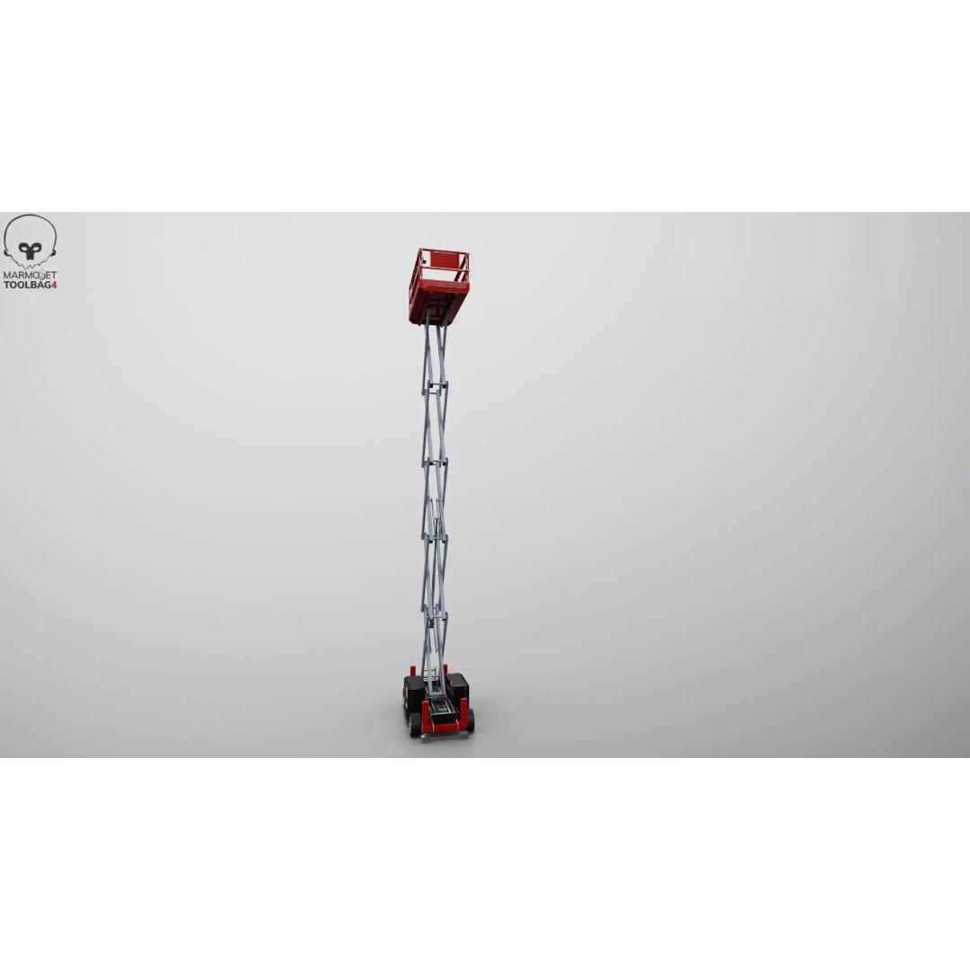Scissor Lift 3D Model – Game Ready PBR Asset, FBX & More - View 34