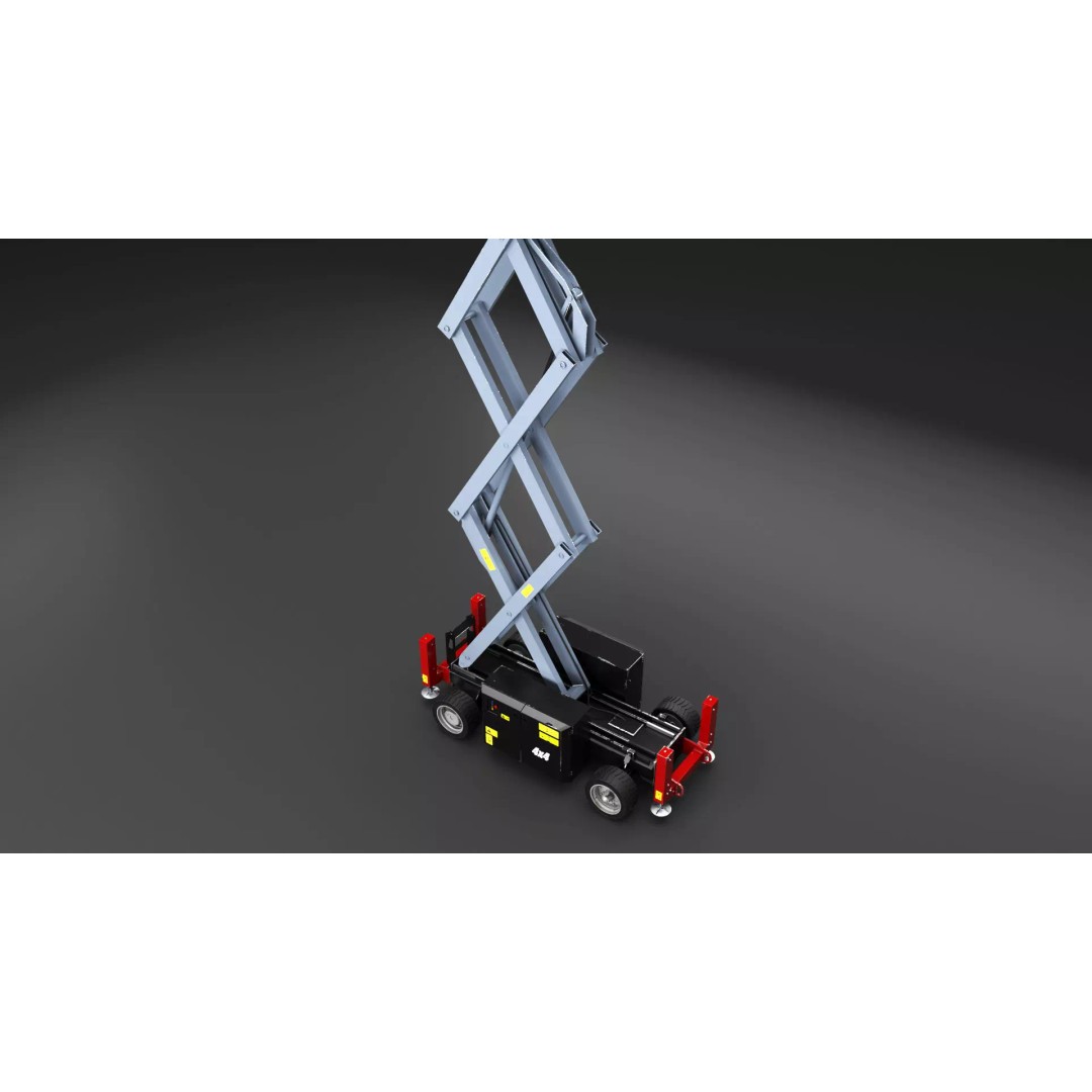 Scissor Lift 3D Model – Game Ready PBR Asset, FBX & More - View 5