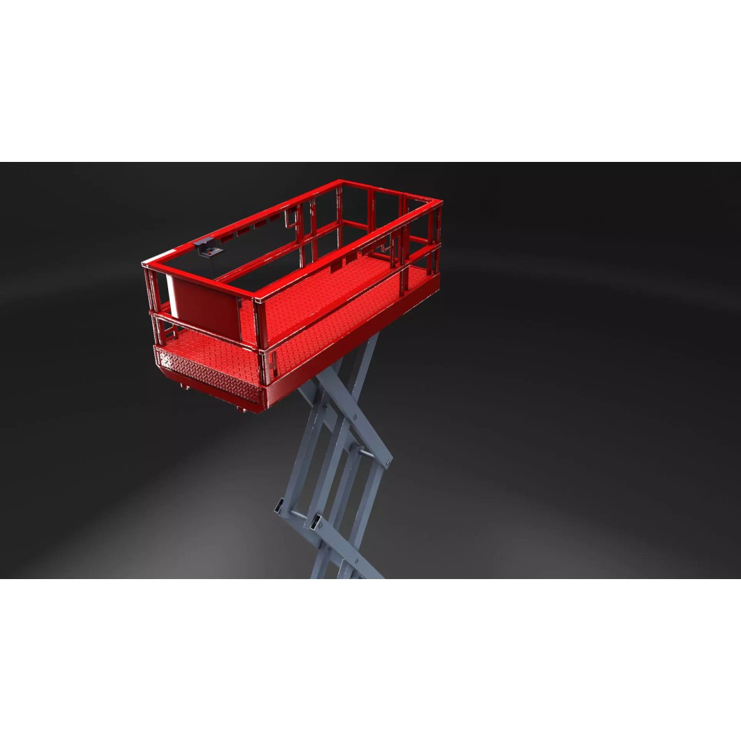 Scissor Lift 3D Model – Game Ready PBR Asset, FBX & More - View 6