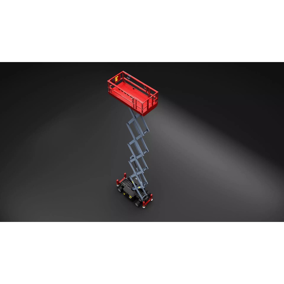 Scissor Lift 3D Model – Game Ready PBR Asset, FBX & More - View 7
