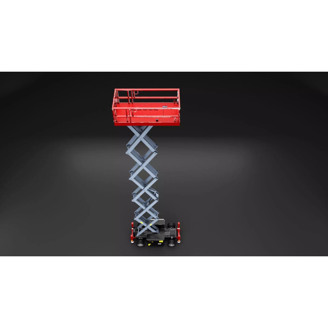 Scissor Lift 3D Model – Game Ready PBR Asset, FBX & More - View 8