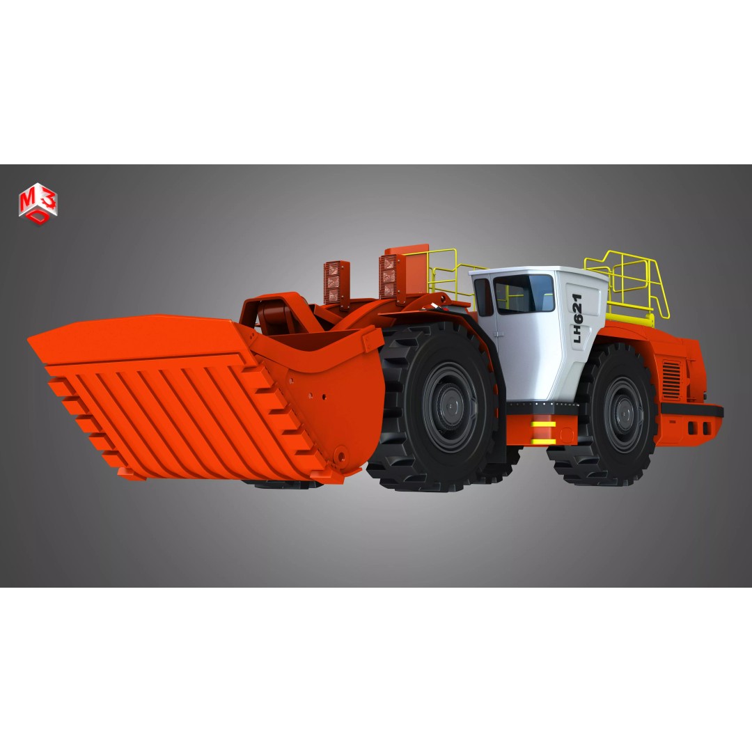 LH621 Toro Underground Mining Loader 3D Model – High Poly PBR Asset, FBX - View 16